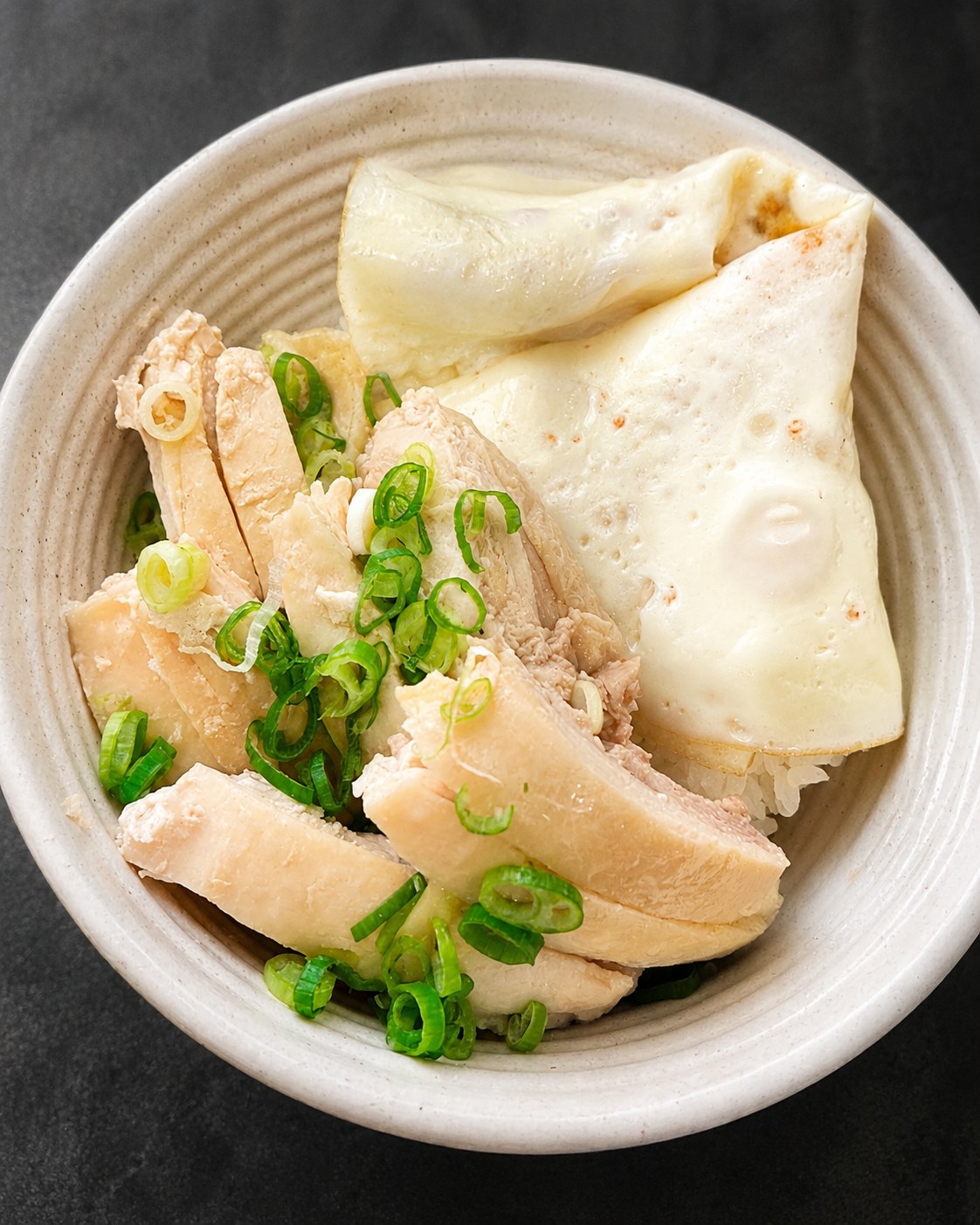 Chicken egg protein bowl