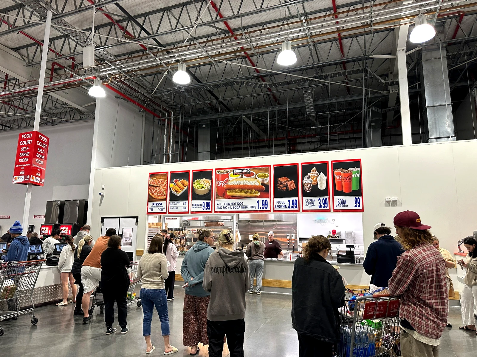 Costco Gold Coastのフードコート